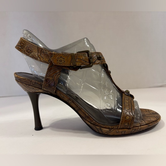 Via Spiga brown boho Stilleto open toe sandals size 6 M - Picture 3 of 11